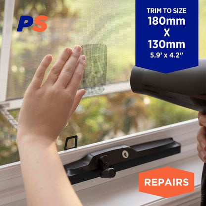 Permastik Flyscreen Repair Patches - 180 x 130mm - 3 Pack