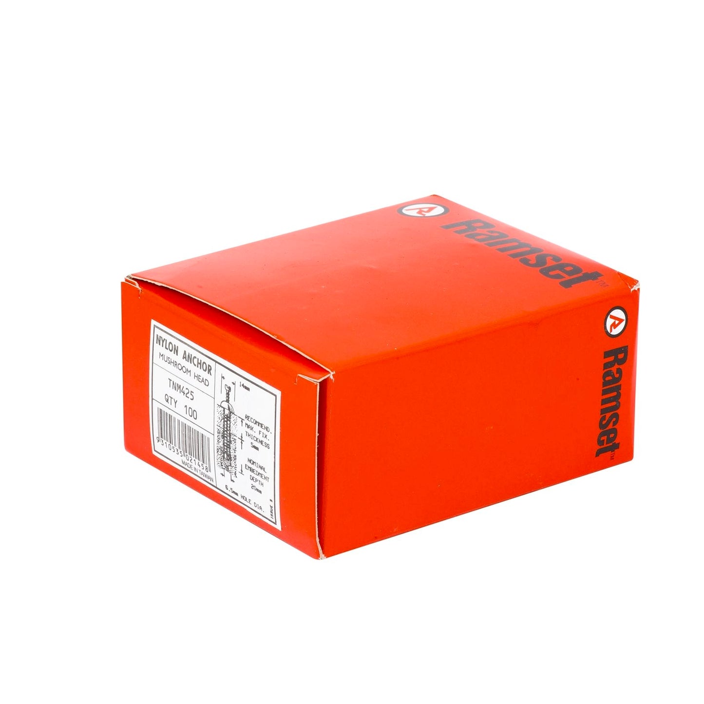 Ramset Nylon Anchor - 6.5 x 25mm - 100 Pack