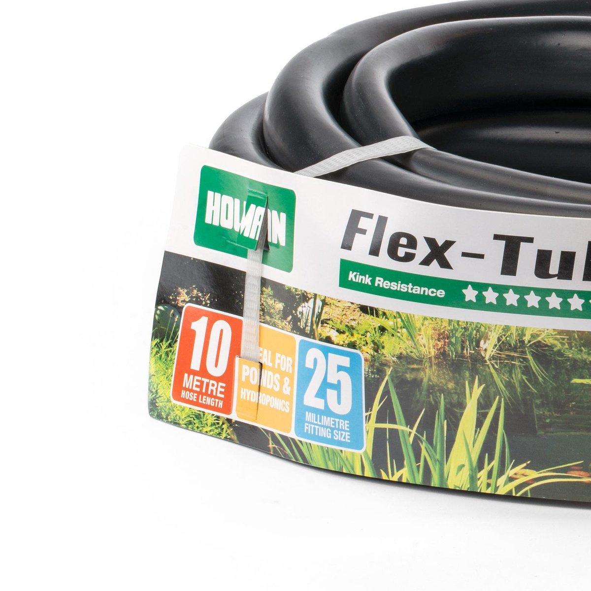 Holman 25mm x 10m Black Flex Tube PVC Flexible Kink Resistant
