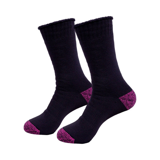 Tradie Women's Heavy Duty Cotton Crew Socks - Size 5-8 - 2 Pack