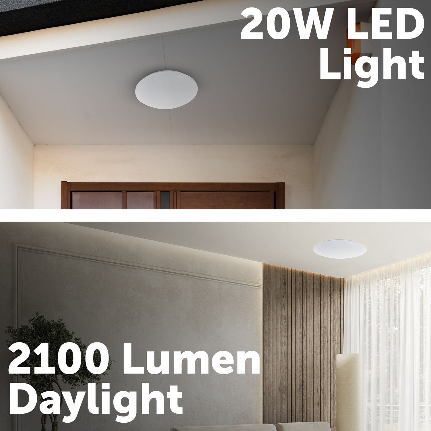 Verve Design Dion Oyster Ceiling Light - 20W - 43cm