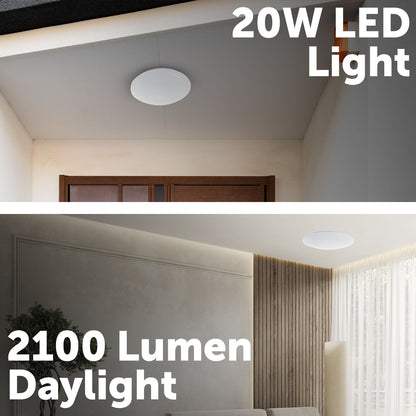 Verve Design Dion Oyster Ceiling Light - 20W - 43cm