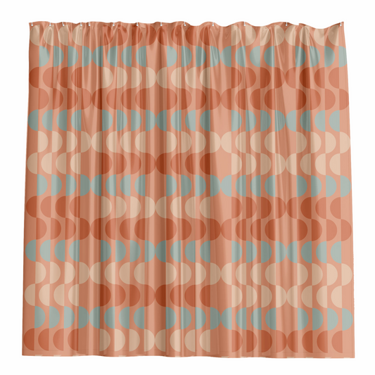 Barelli Retro Scallop Shower Curtain 180 x 180cm