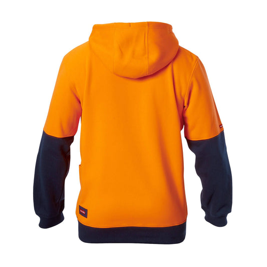 Hard Yakka Hi Vis Hoodie - 2XL - Orange/Navy