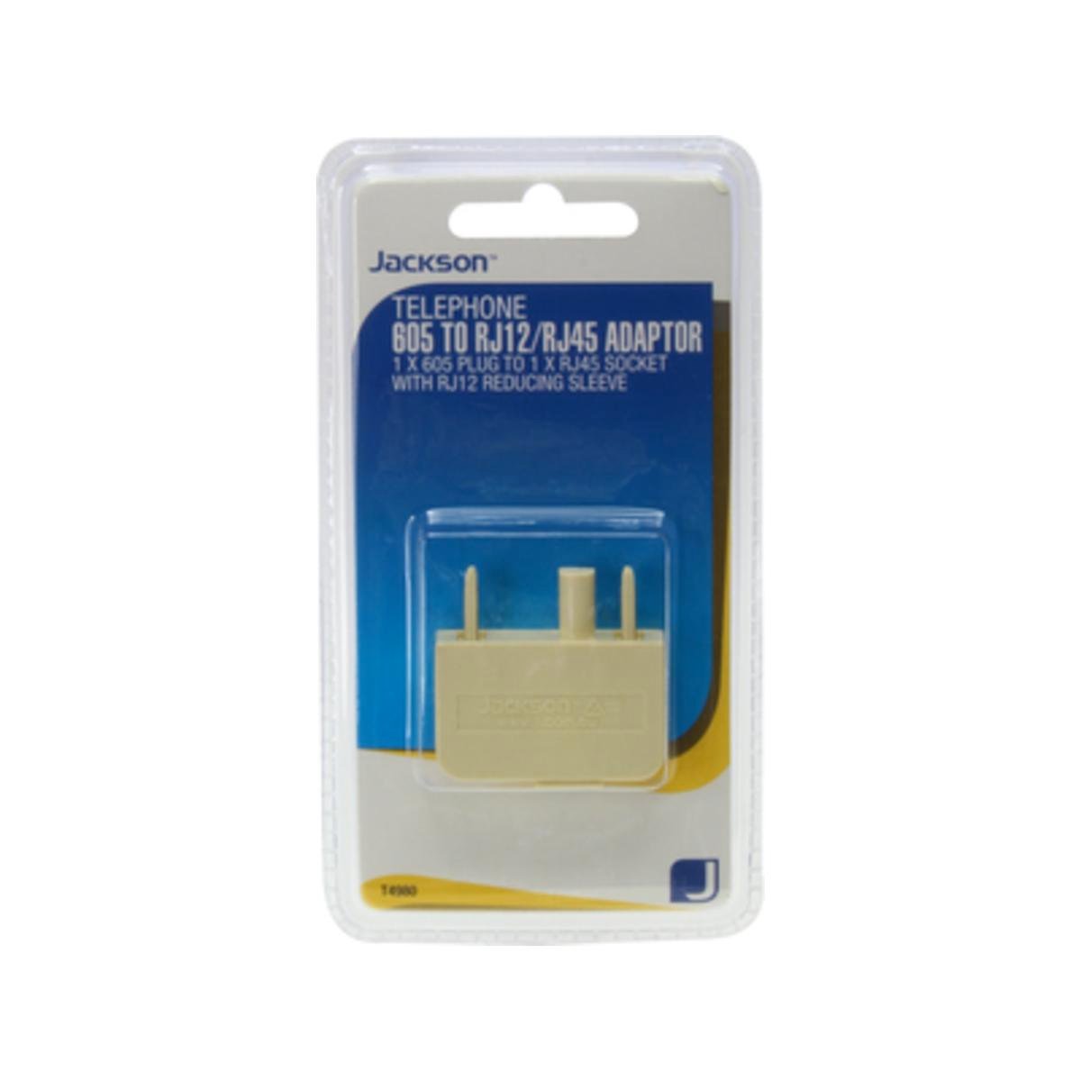 Jackson 605 to RJ12 Adaptor - 45mm - Plastic - Easy Install