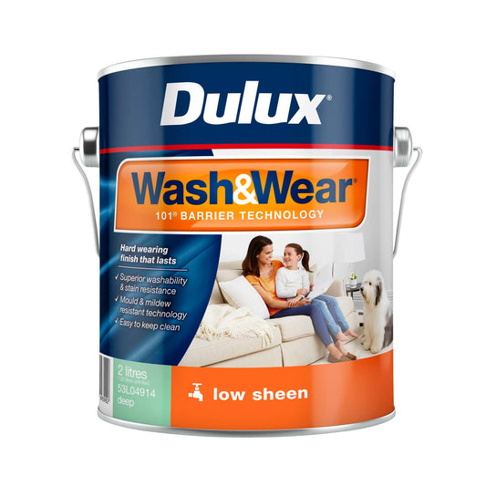 Dulux Wash Wear Interior Paint - 2L - Deep Low Sheen