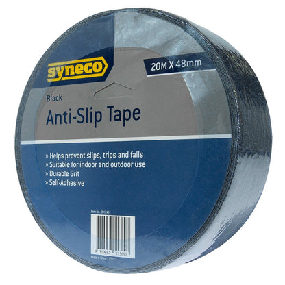 Syneco Black Anti Slip Tape - 20m x 48mm