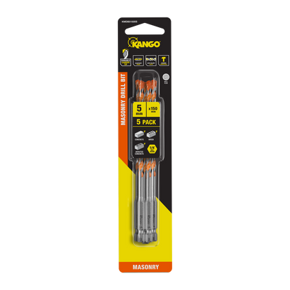 Kango Masonry Drill Bit - 5mm x 150mm - 5 Pack