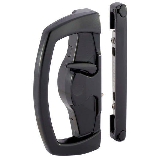 Gainsborough Sliding Patio Door Deadlock - 94mm - Zinc - Black Finish