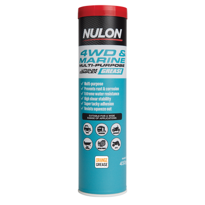 Nulon 4WD & Marine Multi Purpose Orange Grease - 450g
