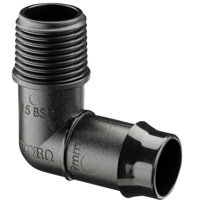 Toro Male Poly Threaded Elbow - 19 x 15mm