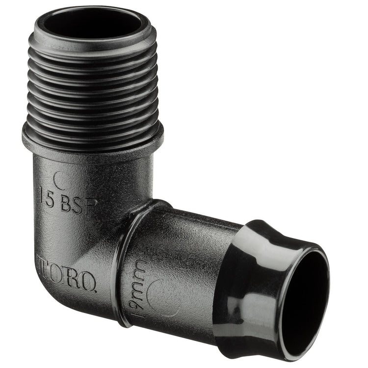 Toro Male Poly Threaded Elbow - 19 x 15mm