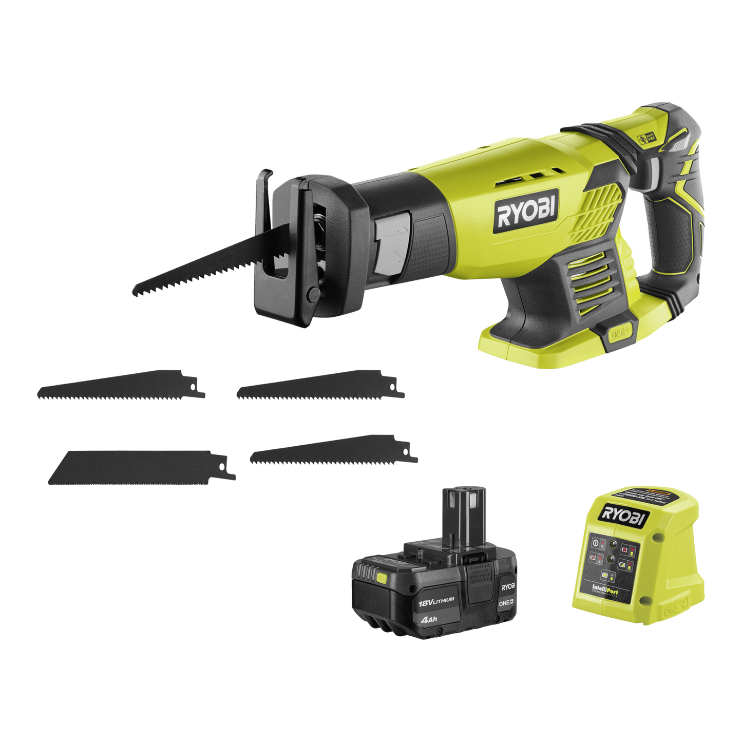 Ryobi ONE+ Compact Reciprocating Saw Kit - 4Ah