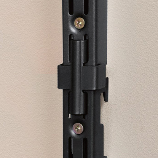 Flexi Storage Home Solutions Black Double Slot Wall Strip Joiner - 2 Pack