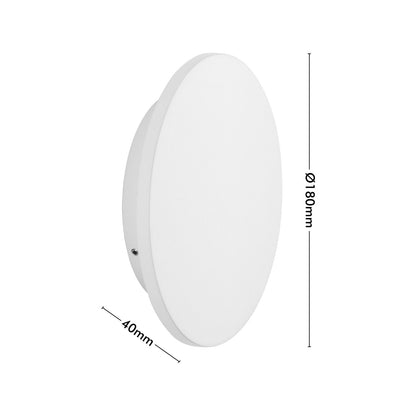 Verve Maxwell Interior Wall Light - 9W - 185 x 50 x 185mm - Matt White