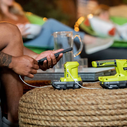 Ryobi ONE+ Compact USB Power Source - 76 x 81 x 93mm