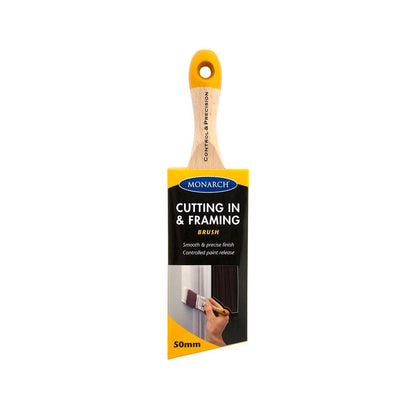 Monarch Paint Brush - 50mm - Synthetic Filament - Ergonomic Handle