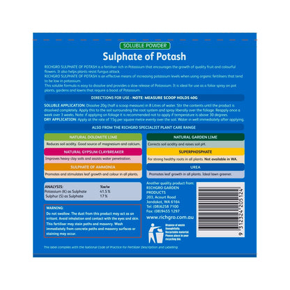 Richgro Soluble Powder Sulphate Of Potash 1kg