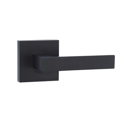 Lemaar Black Javea Lever Passage Set 65mm Zinc Durable Finish