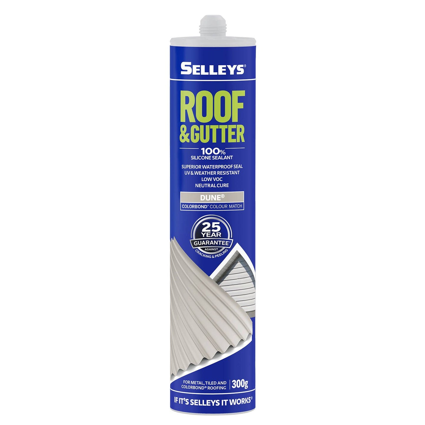 Selleys Dune Roof and Gutter Silicone Sealant - 300g