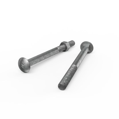 Zenith Hot Dip Galvanised Cup Head Bolts & Nuts - M16 x 200mm - 12 Pack