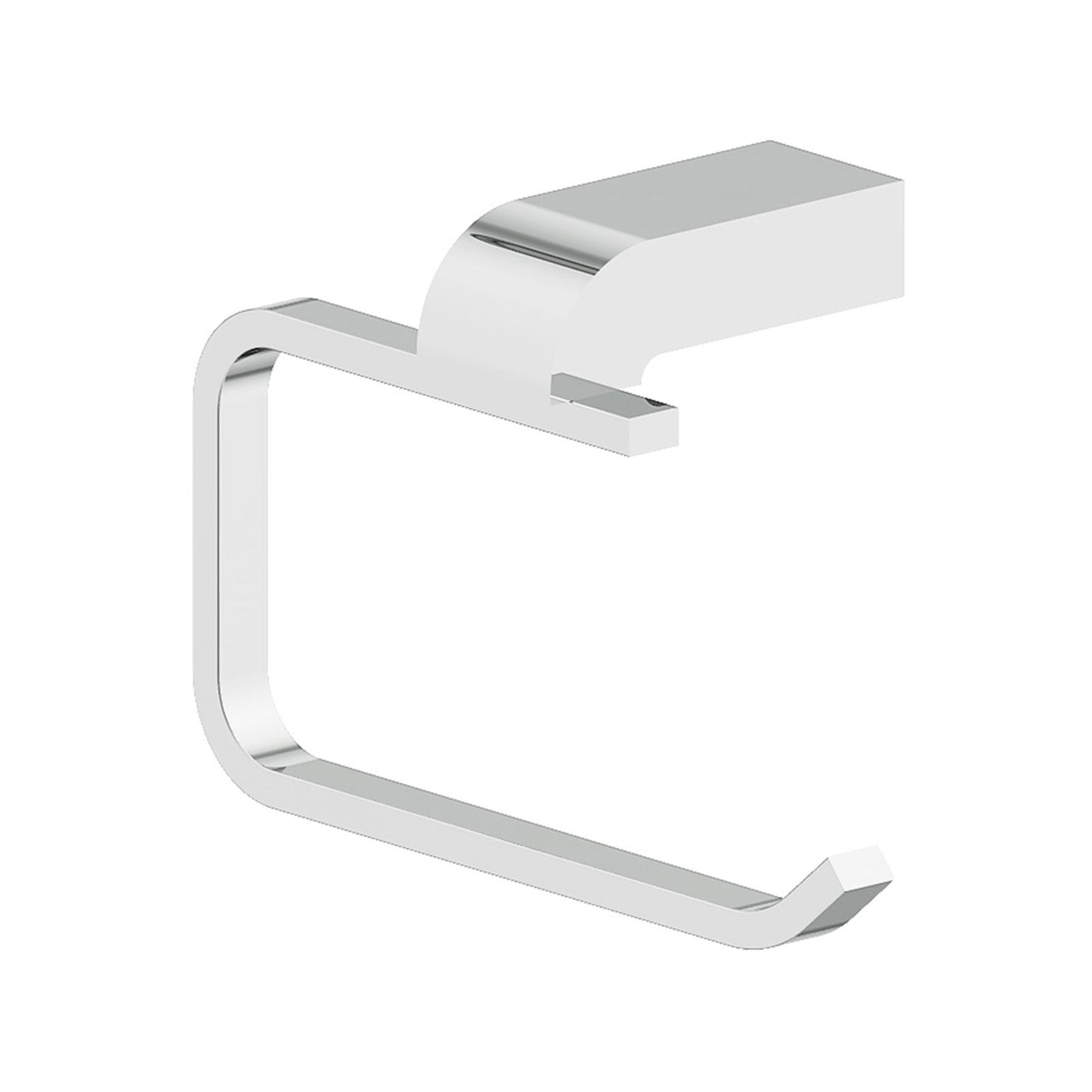 Gareth Aston Chrome Bath Access Toilet Roll Holder - Brushed Nickel - 146 x 99 x 70mm
