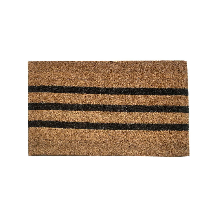 Bayliss Black Vector Stripe Mat - 45 x 75cm