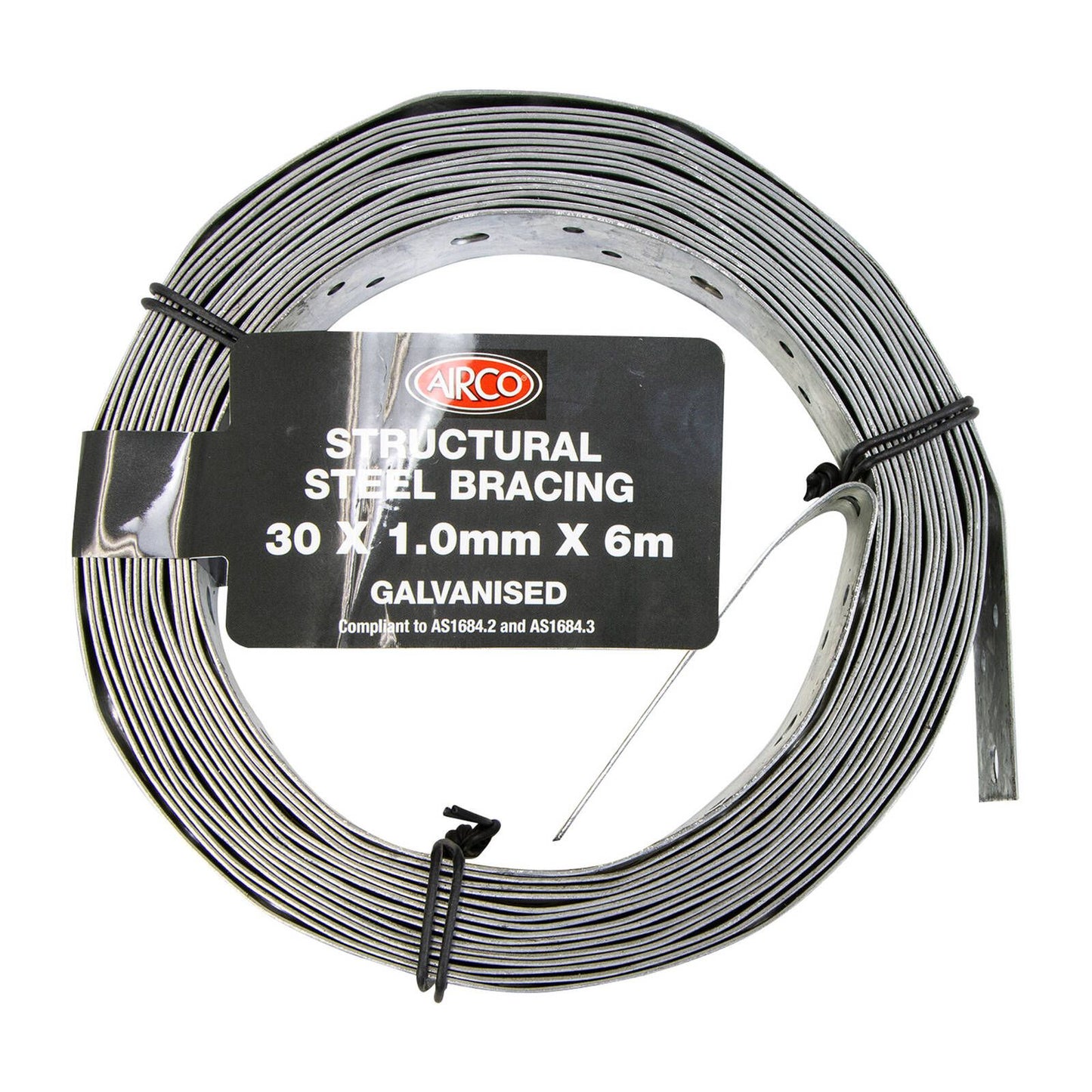Airco Structural Galvanised Strapping - 30mm x 1mm x 6m