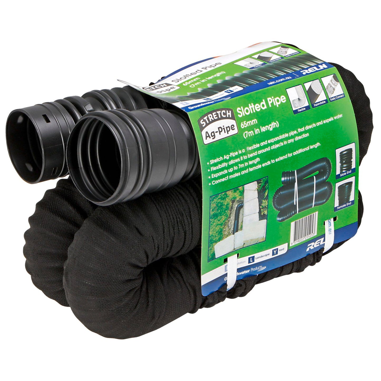 Reln Stretch Ag Pipe - 65mm x 7m