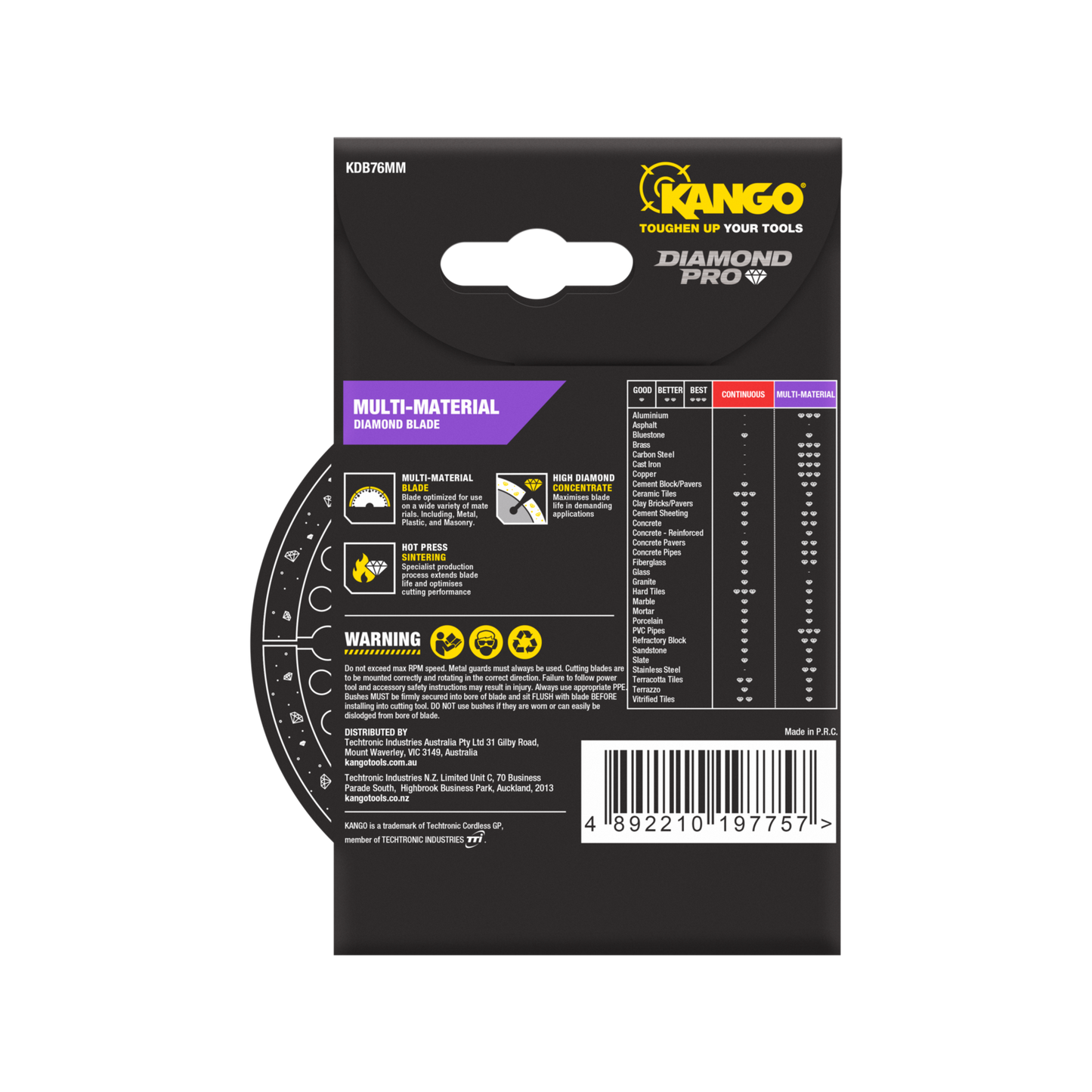 Kango Multi Material Diamond Blade - 76mm