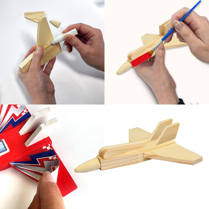 Boyle Wood Craft Project Kit Small Jet Plane - 150 x 145 x 35mm