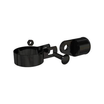 Peak Chain Link Fencing Rail End Assembly - 32mm - Black