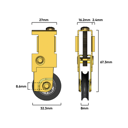 Rolltrak Heavy Duty Carriage - 40kg