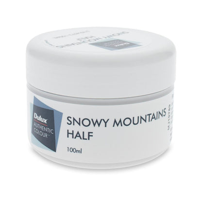 Dulux Snowy Mountains Half Sample Pot 100ml Water Based Low Sheen