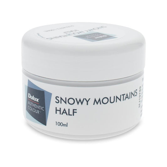 Dulux Snowy Mountains Half Sample Pot 100ml Water Based Low Sheen
