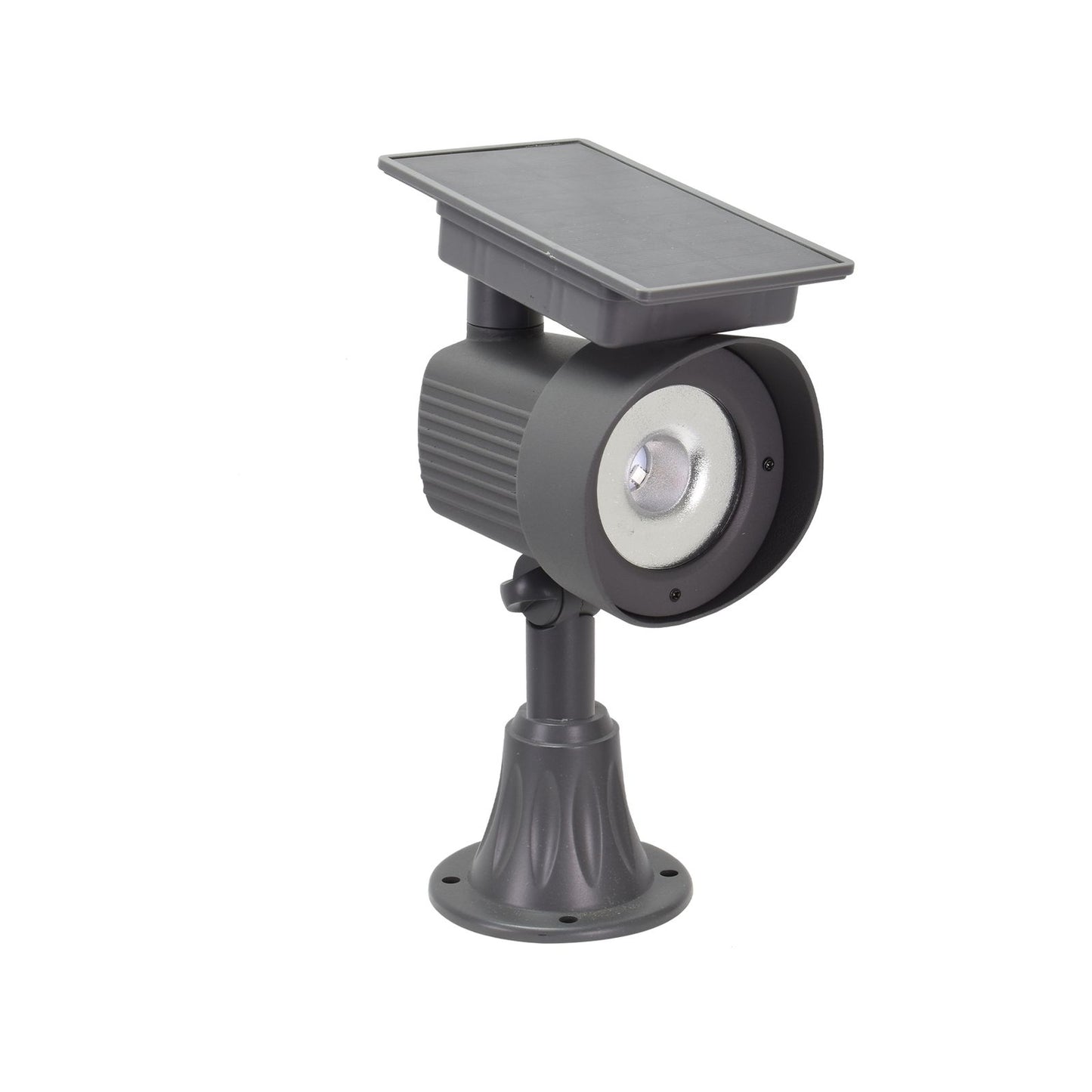 Luxzone LED Solar Spot Light - 35cm - 120 Lumens - Grey