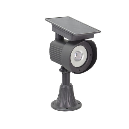 Luxzone LED Solar Spot Light - 35cm - 120 Lumens - Grey
