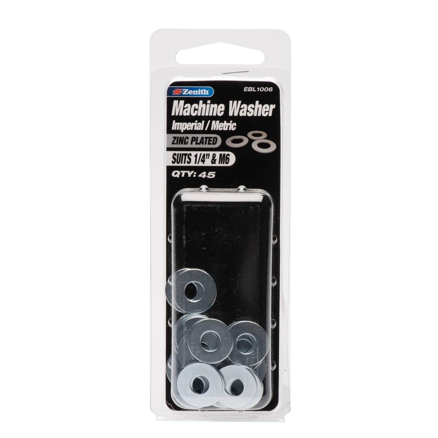 Zenith Machine Washer - 1/4" & M6 - 46 Pack