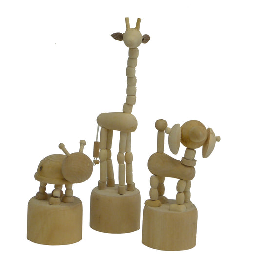 Boyle Craftwood Wobbly Animals - 3 Pack