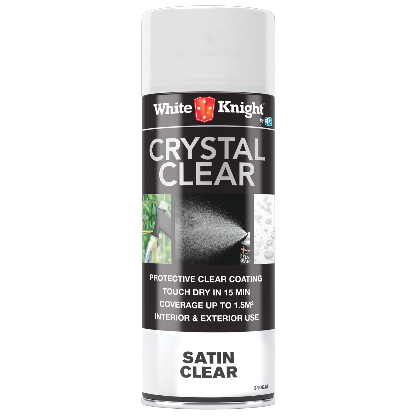 White Knight Acrylic Spray Paint - 310g - Clear Satin