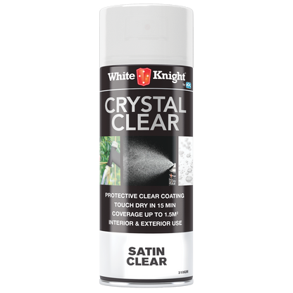 White Knight Acrylic Spray Paint - 310g - Clear Satin