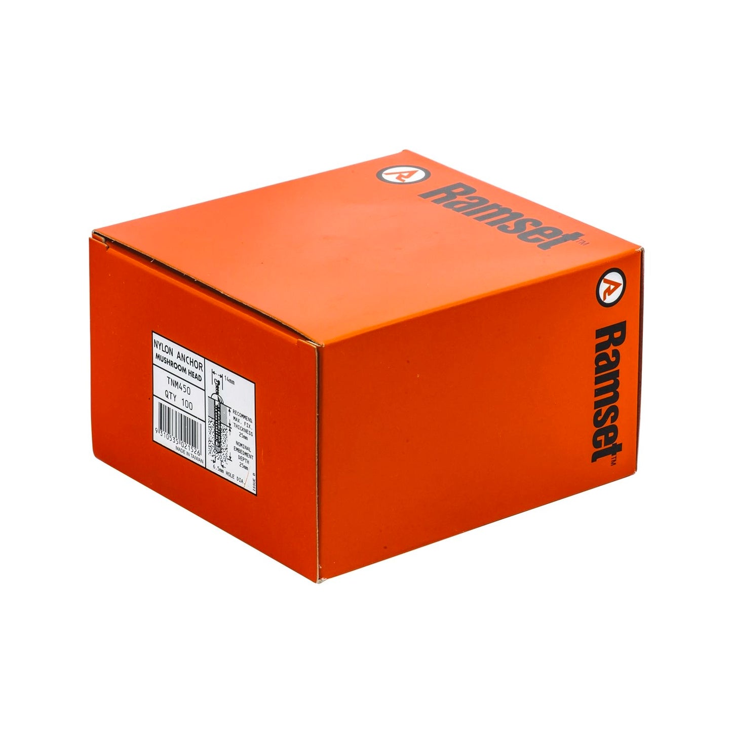 Ramset Nylon Anchor - 6.5 x 50mm - 100 Pack