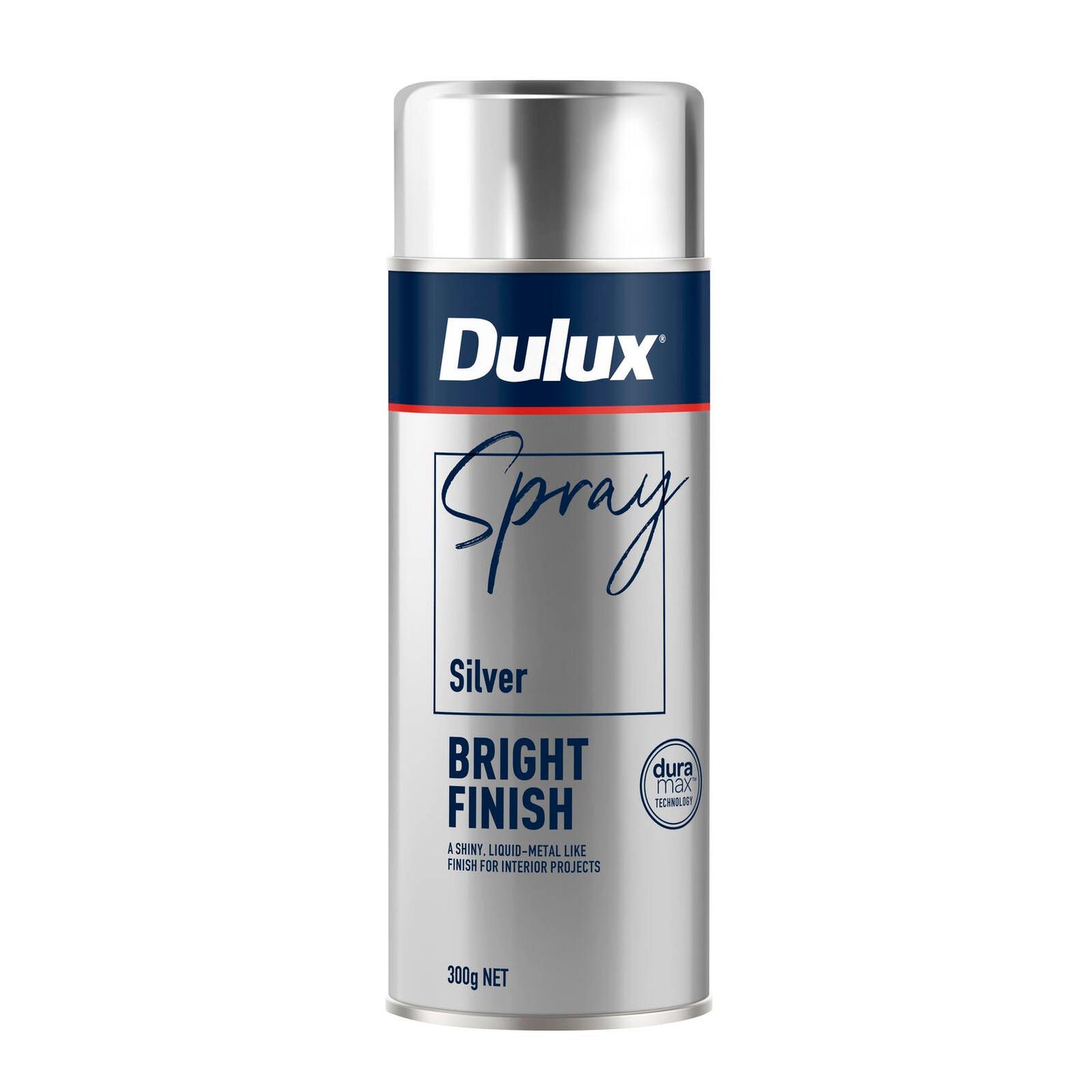 Dulux Silver Bright Finish Effects Spray Paint - 300g