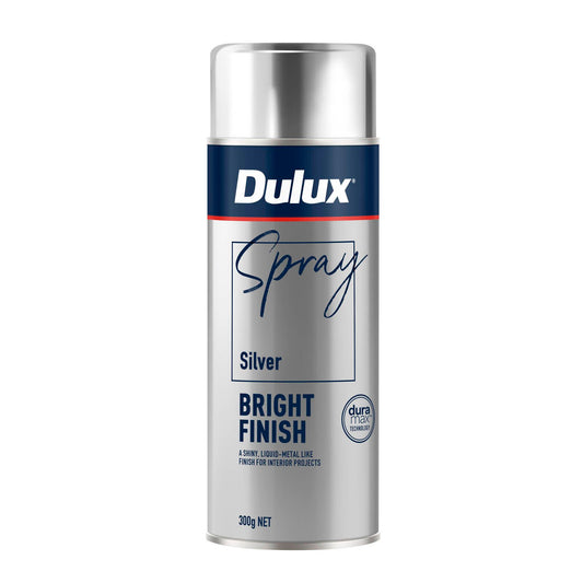 Dulux Silver Bright Finish Effects Spray Paint - 300g