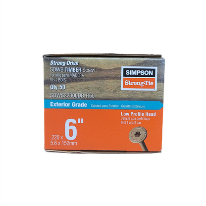 Simpson Strong Tie Structural Screws - 12g x 152mm T40 - 50 Pack