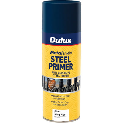 Dulux Metalshield Steel Primer Spray 300g Blue Anti-Corrosive