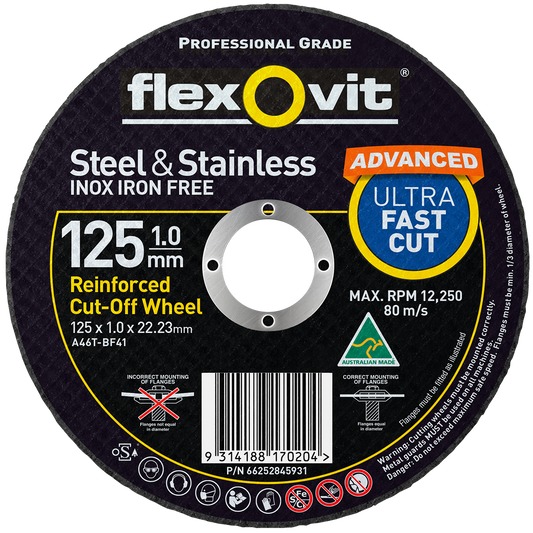 Flexovit Advanced Cut Off Wheel - 125mm