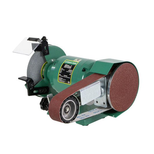 ABBOTT and ASHBY 8inch Industrial Bench Grinder w. 362 Linishing Attachment AA362W8
