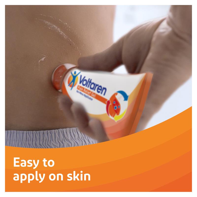 Voltaren Pain Relief Gel with No Mess Applicator - 75g for Targeted Relief