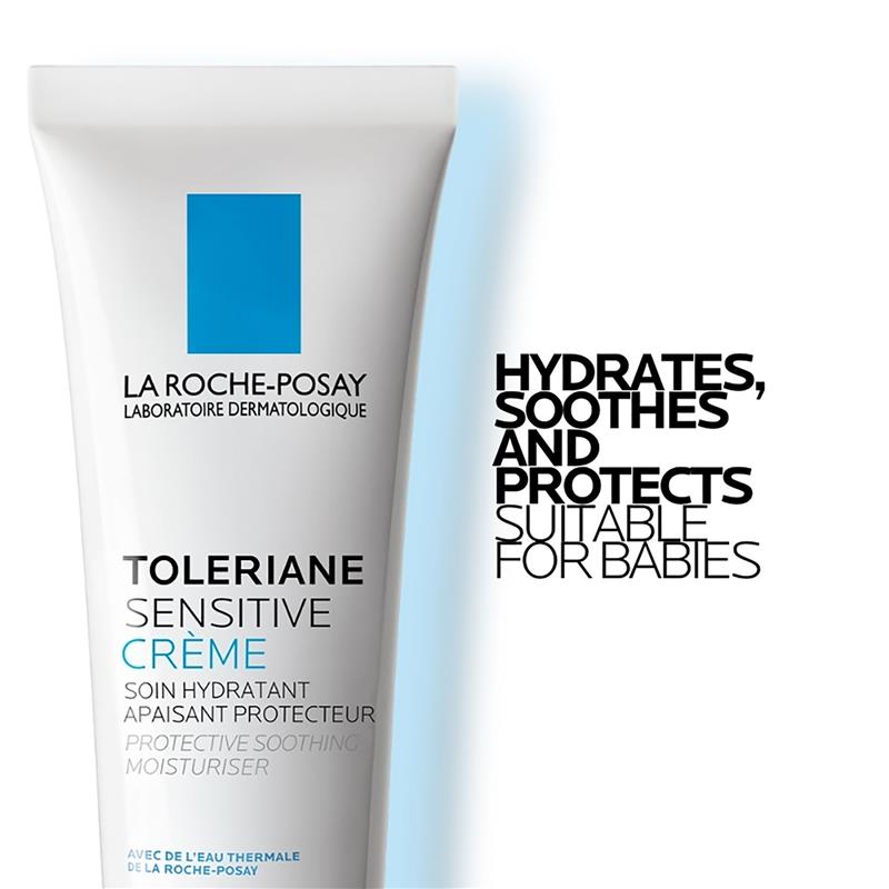 La Roche-Posay Toleriane Sensitive Facial Moisturiser 40ml - Hydrating Moisturizer for Sensitive Skin